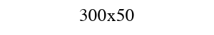 300x50 白色广告图