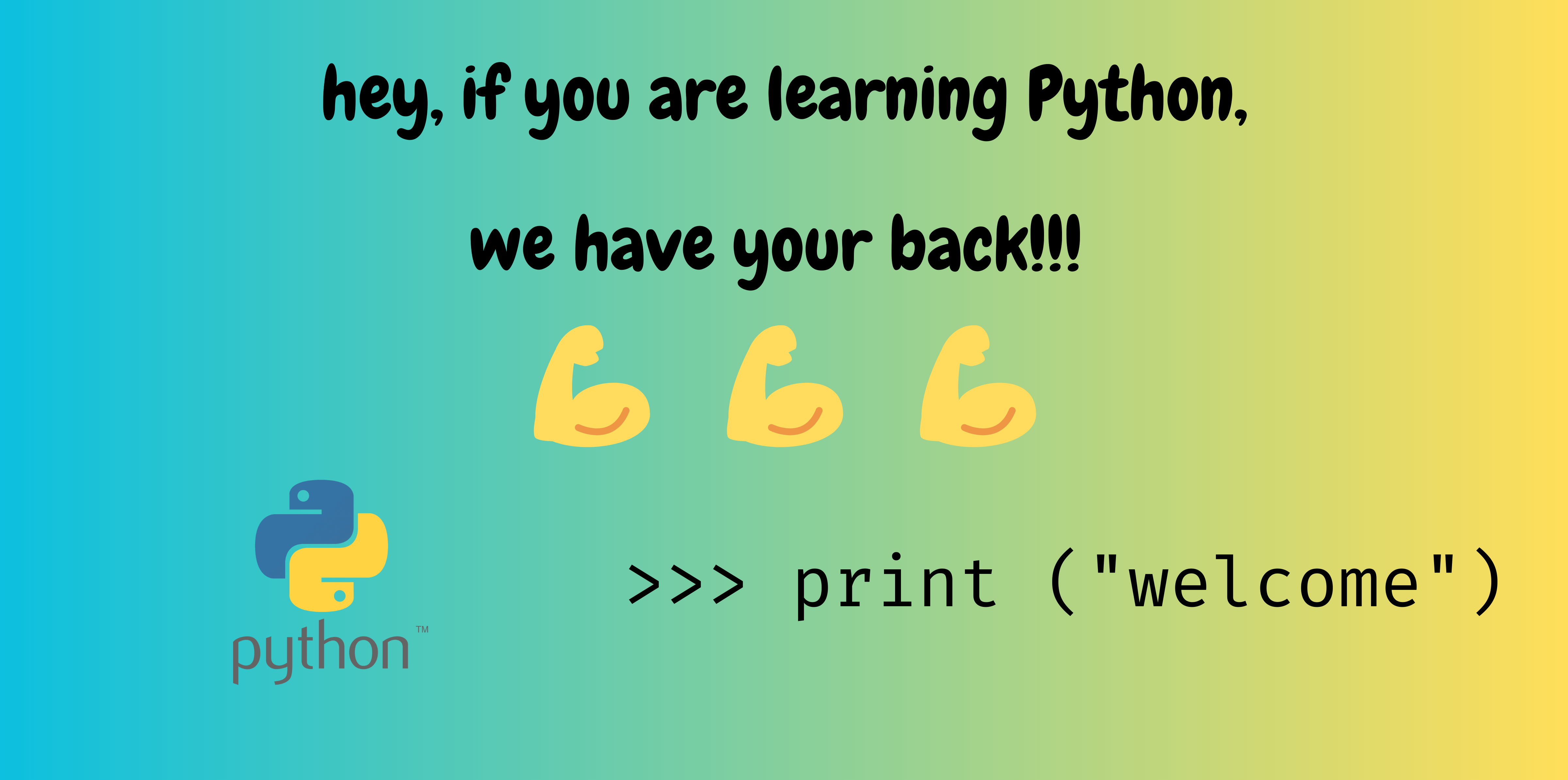 Welcome to Python programming