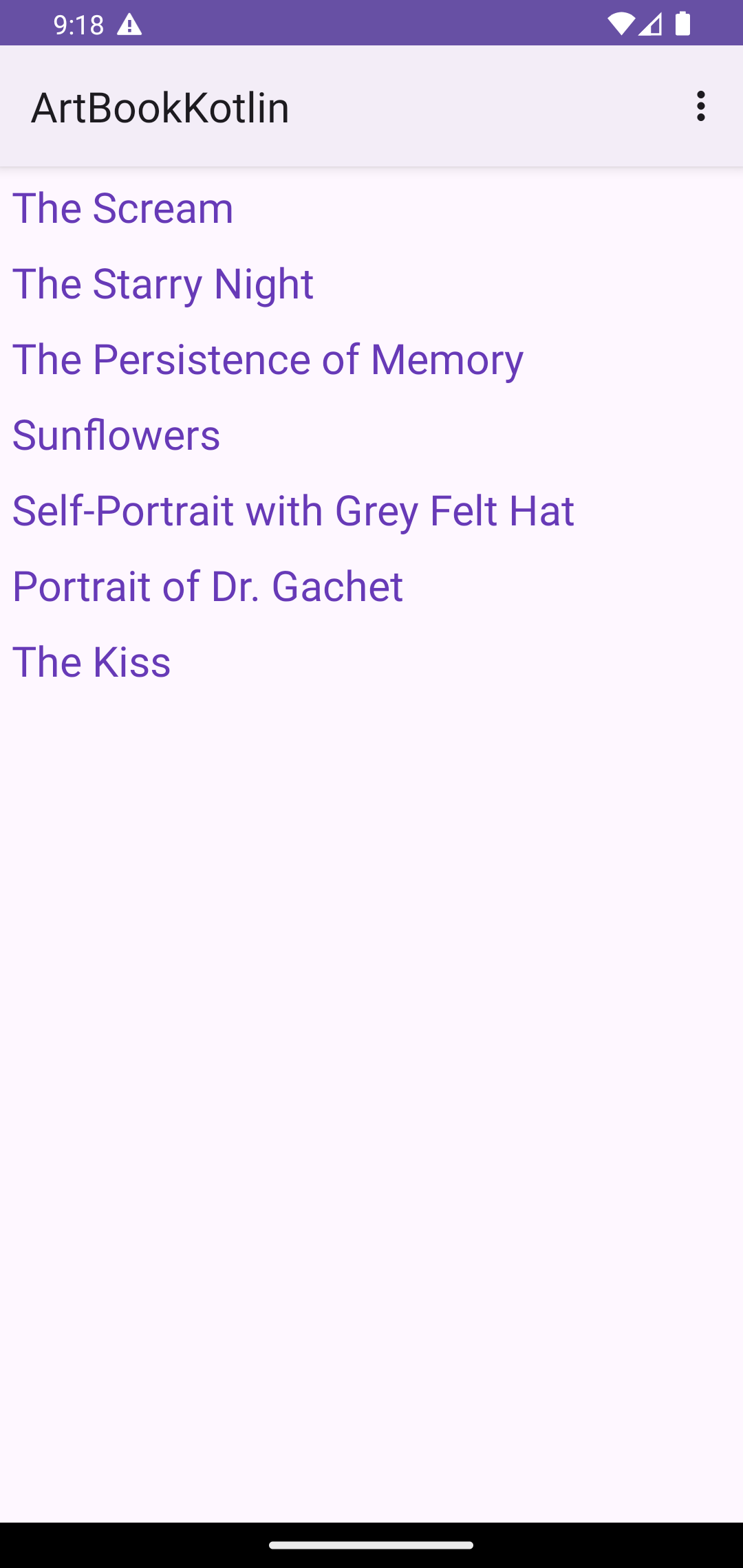 GitHub - fikretkoray/artBook: I have created a mobile book application ...