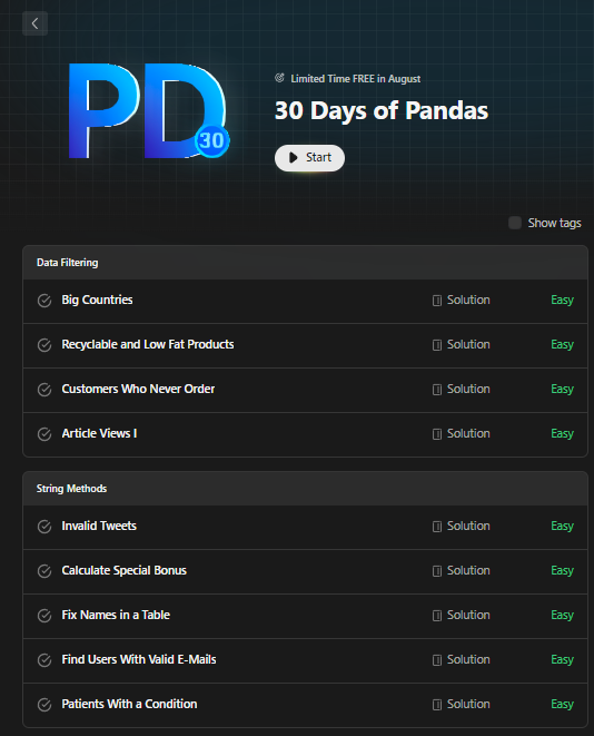 Pandas and SQL