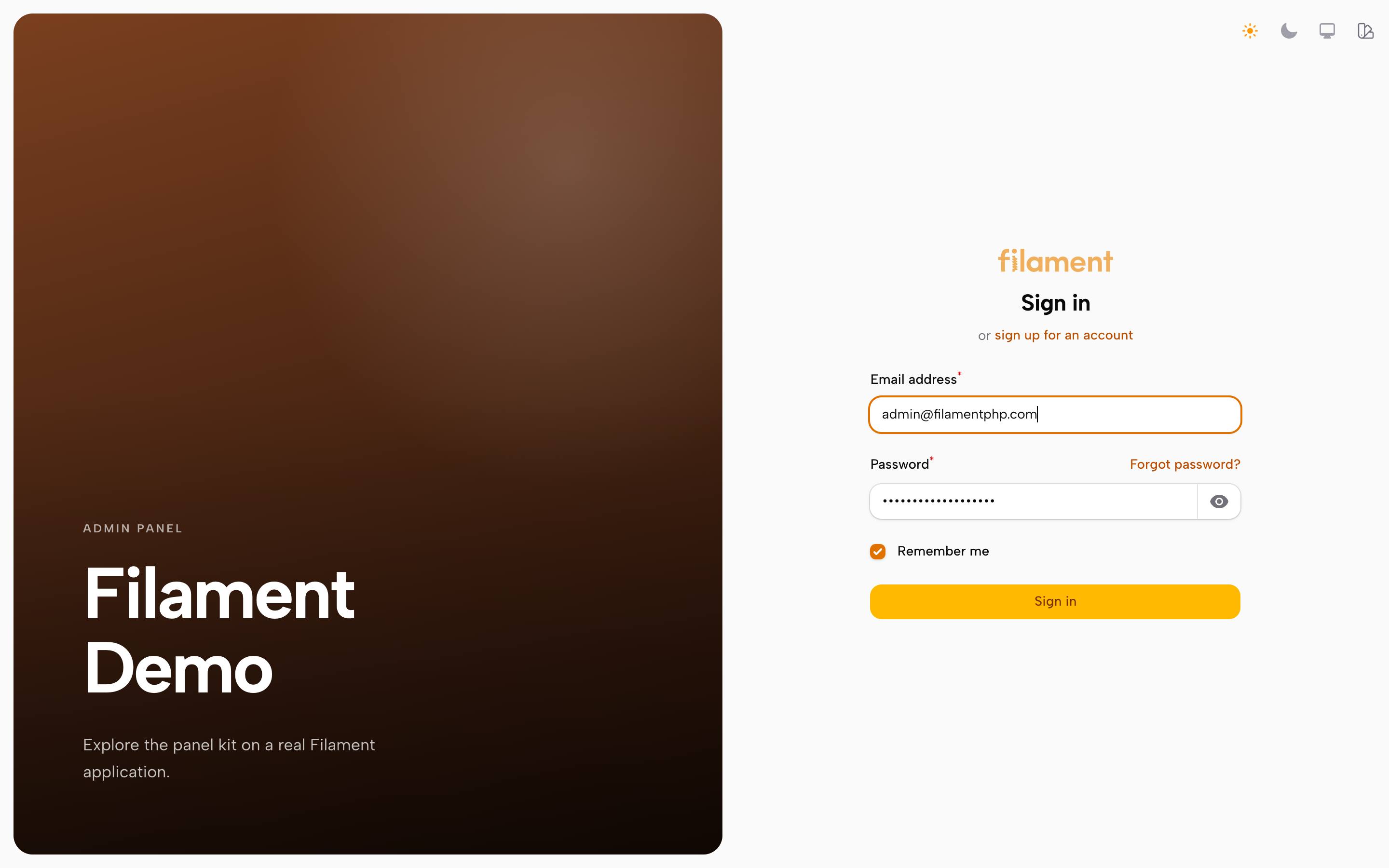 Canvas, light mode, the sign-in screen