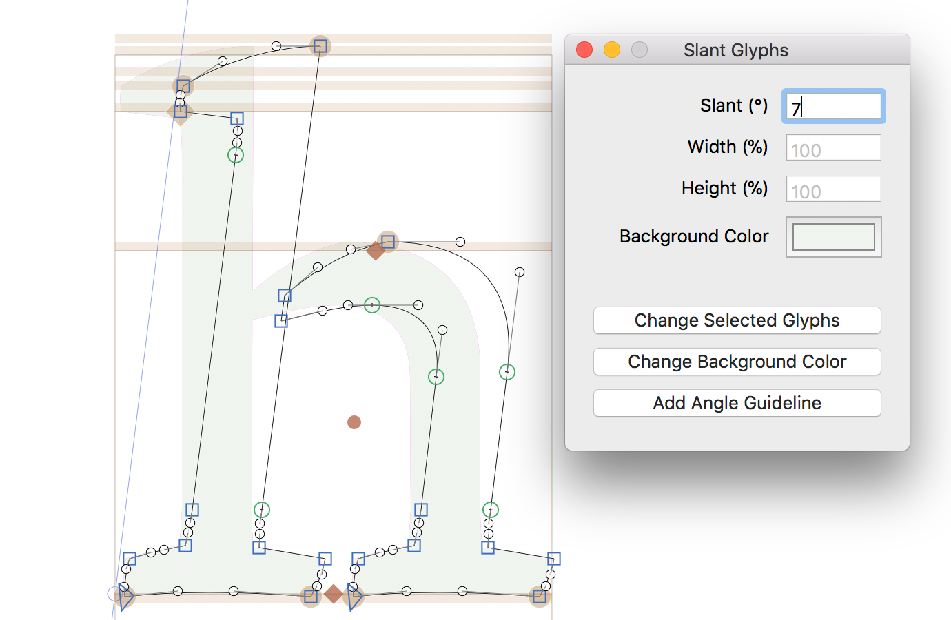 slant-glyphs-script