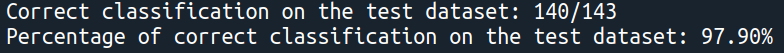 Evaluate classification output