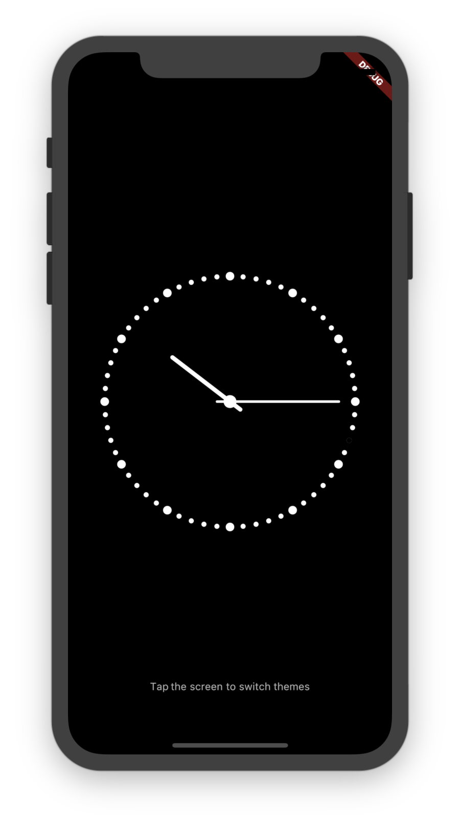 Screenshot of clock