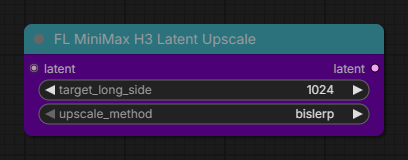 FL MiniMax H3 Latent Upscale