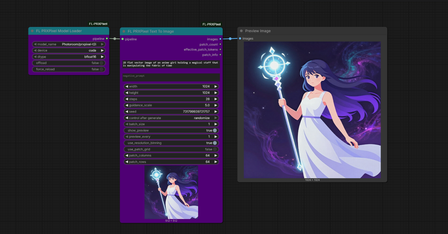 FL PRXPixel workflow preview