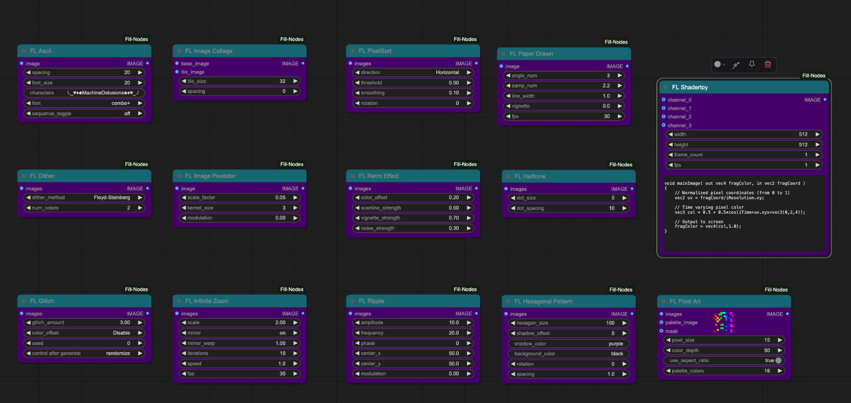 ✨ VFX Nodes Example