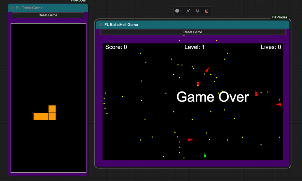 🎮 Game Nodes Example