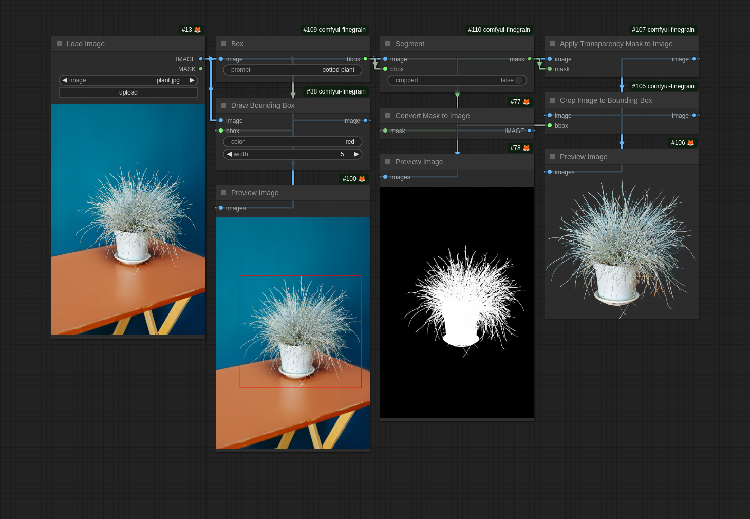 Prompt to cutout workflow