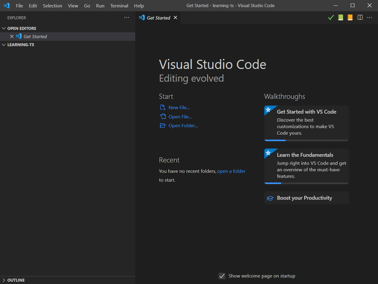 Image of Visual Studio Code Get Started