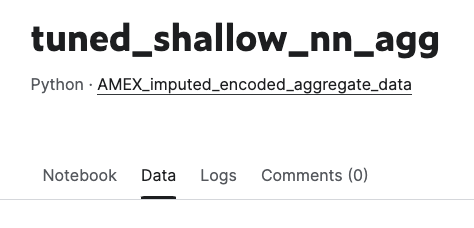 Data button underneath notebook title in the navbar