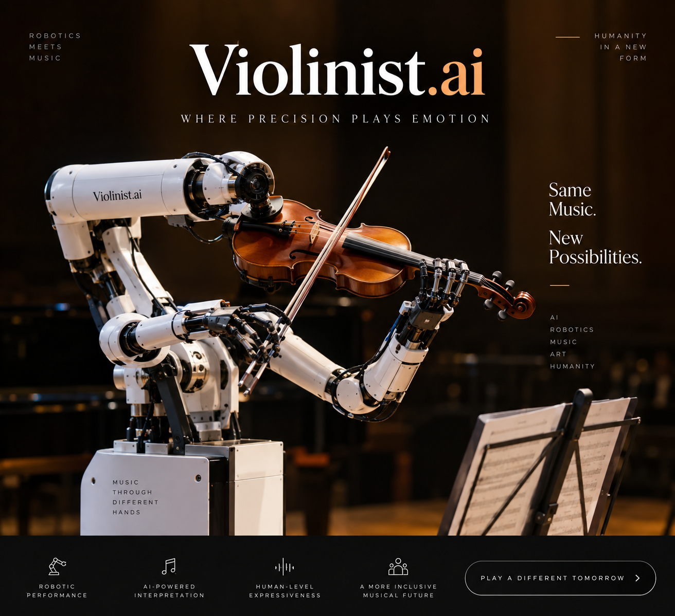 Violinist AI - Embodied Robotics