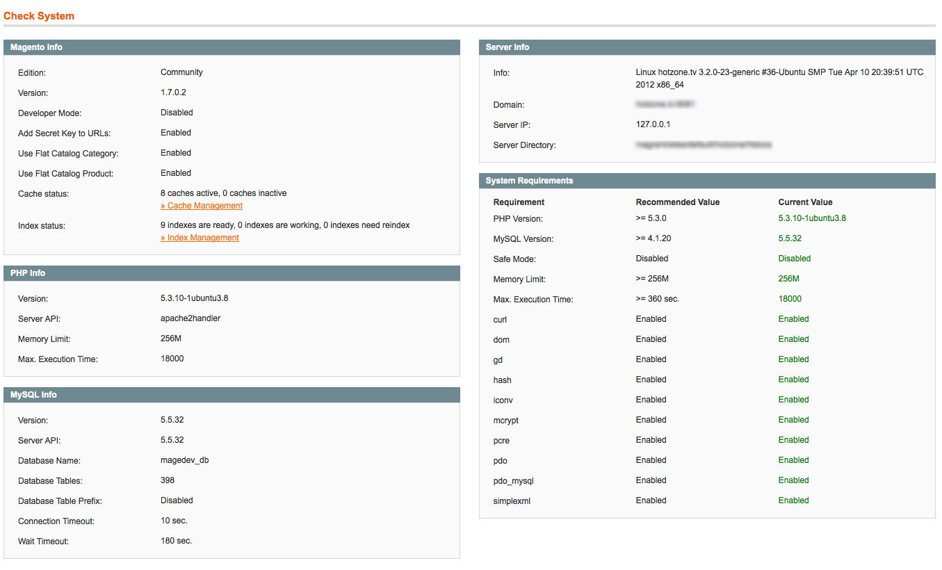 System information