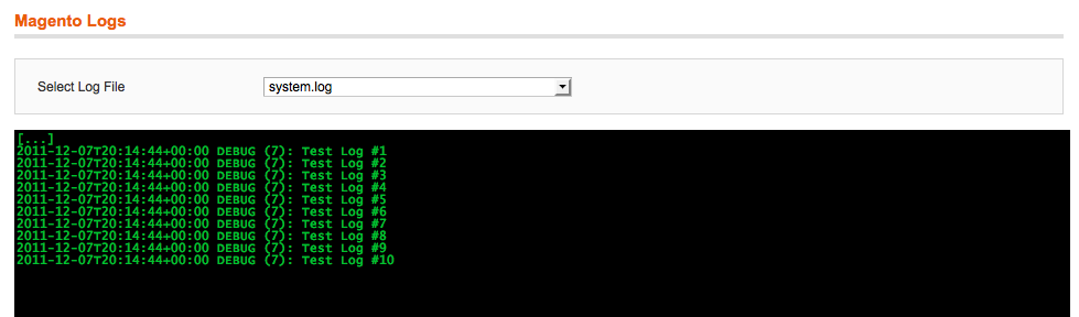 Log file console like viewer