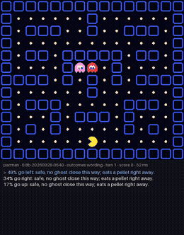 Jeff-Qwen3.5-0.8B playing Pac-Man