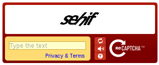 reCAPTCHA version 1