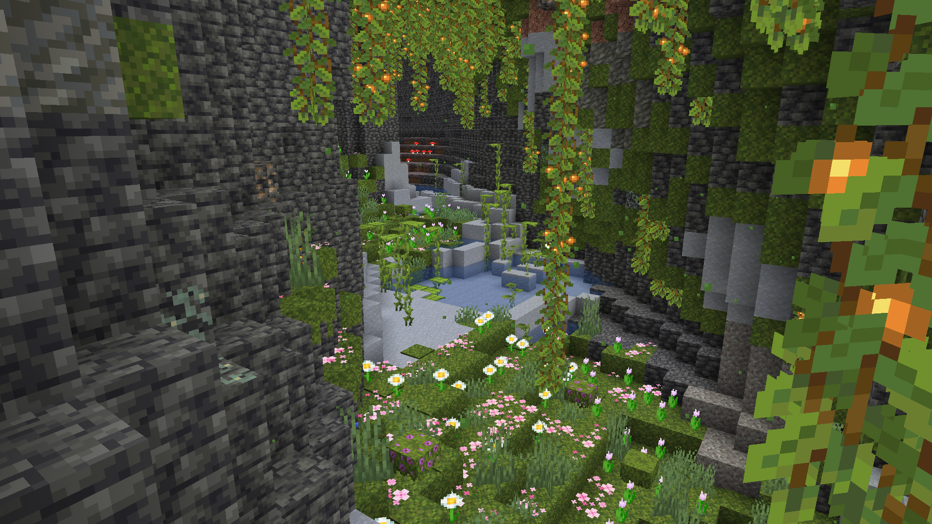Floral Lush Caves