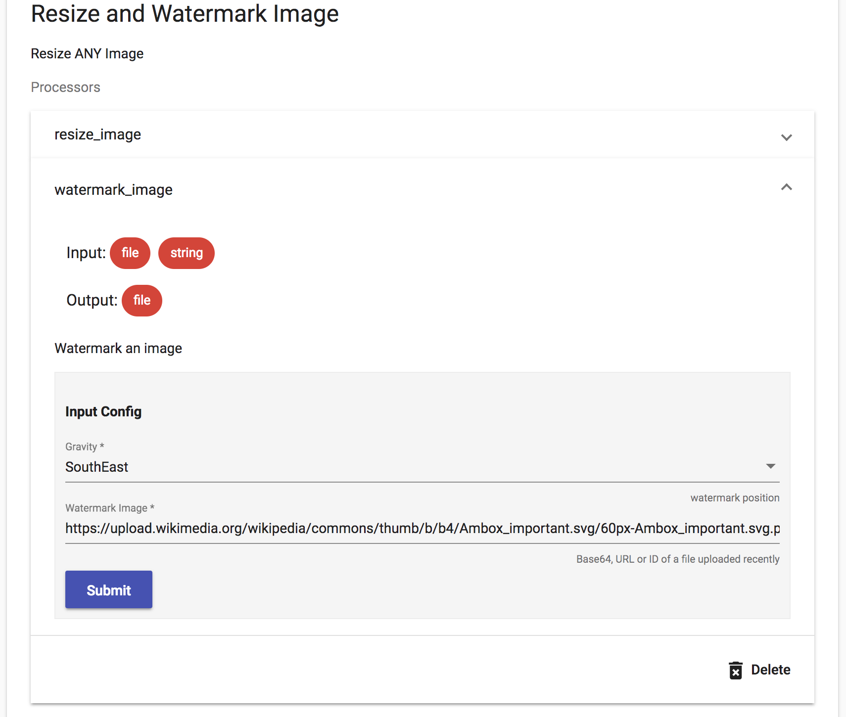 Pipeline Form