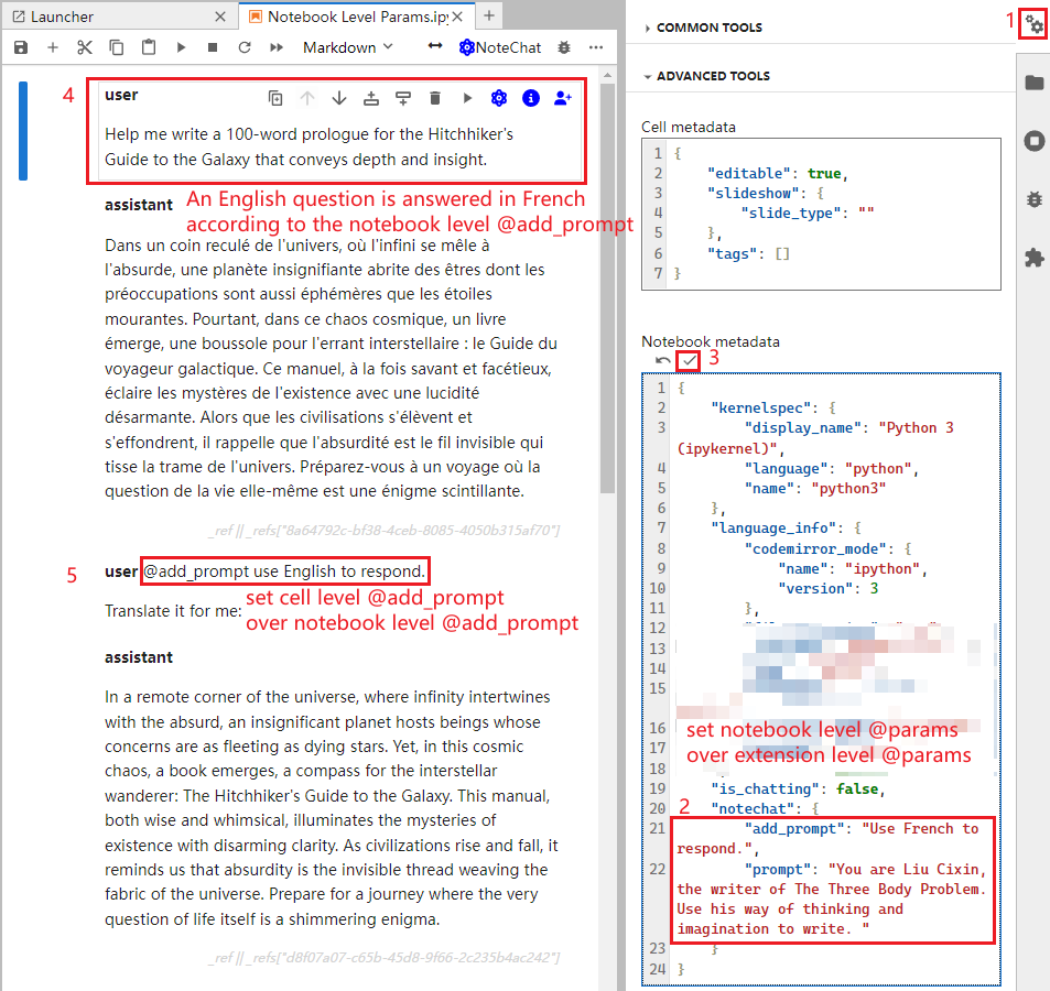 Parameter Settings