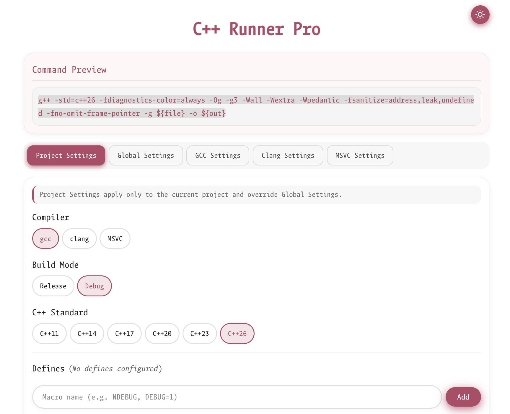 Configuration Webview