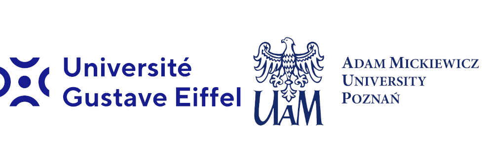 Gustave Eiffel university and Adam Mickiewicz University in Poznań logos