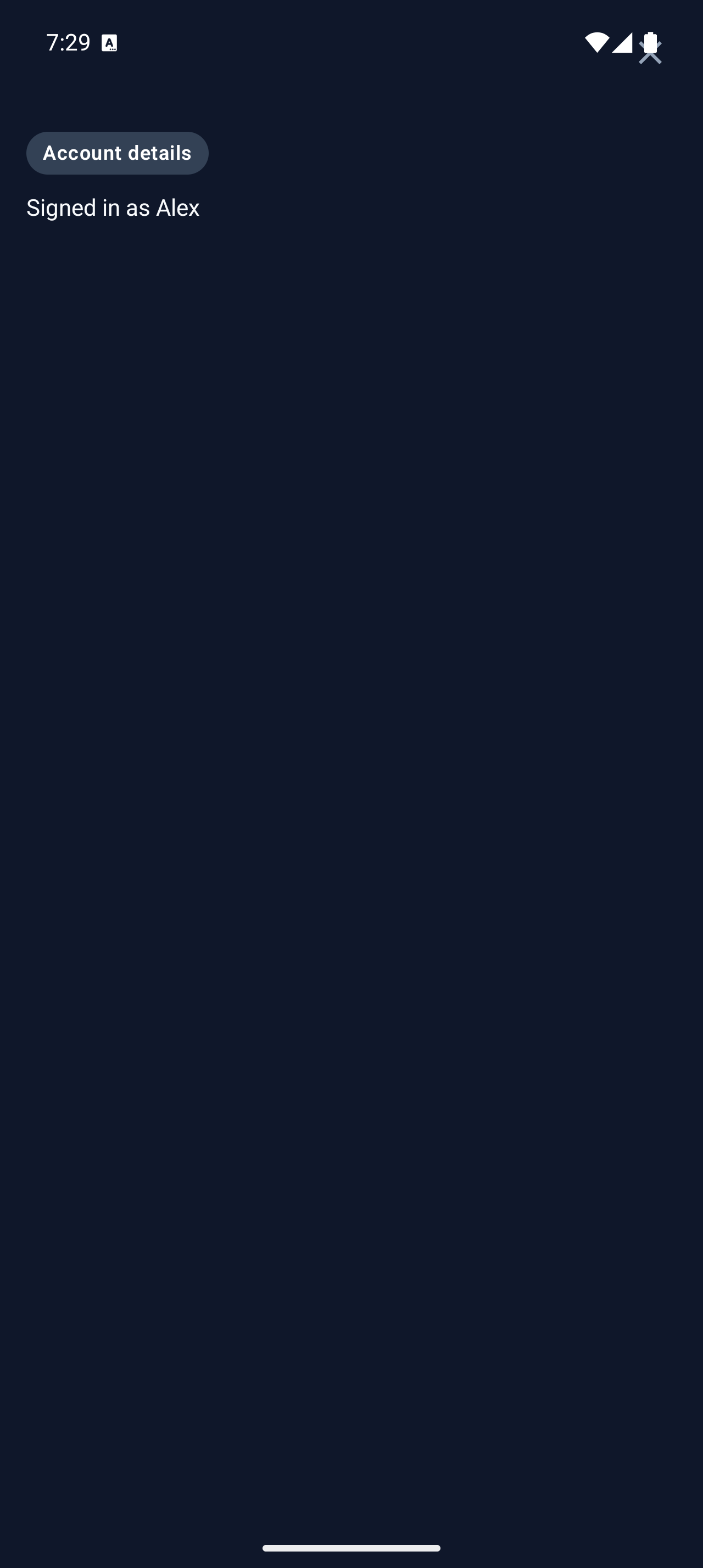Firstlight Modal rendered on Android in dark mode