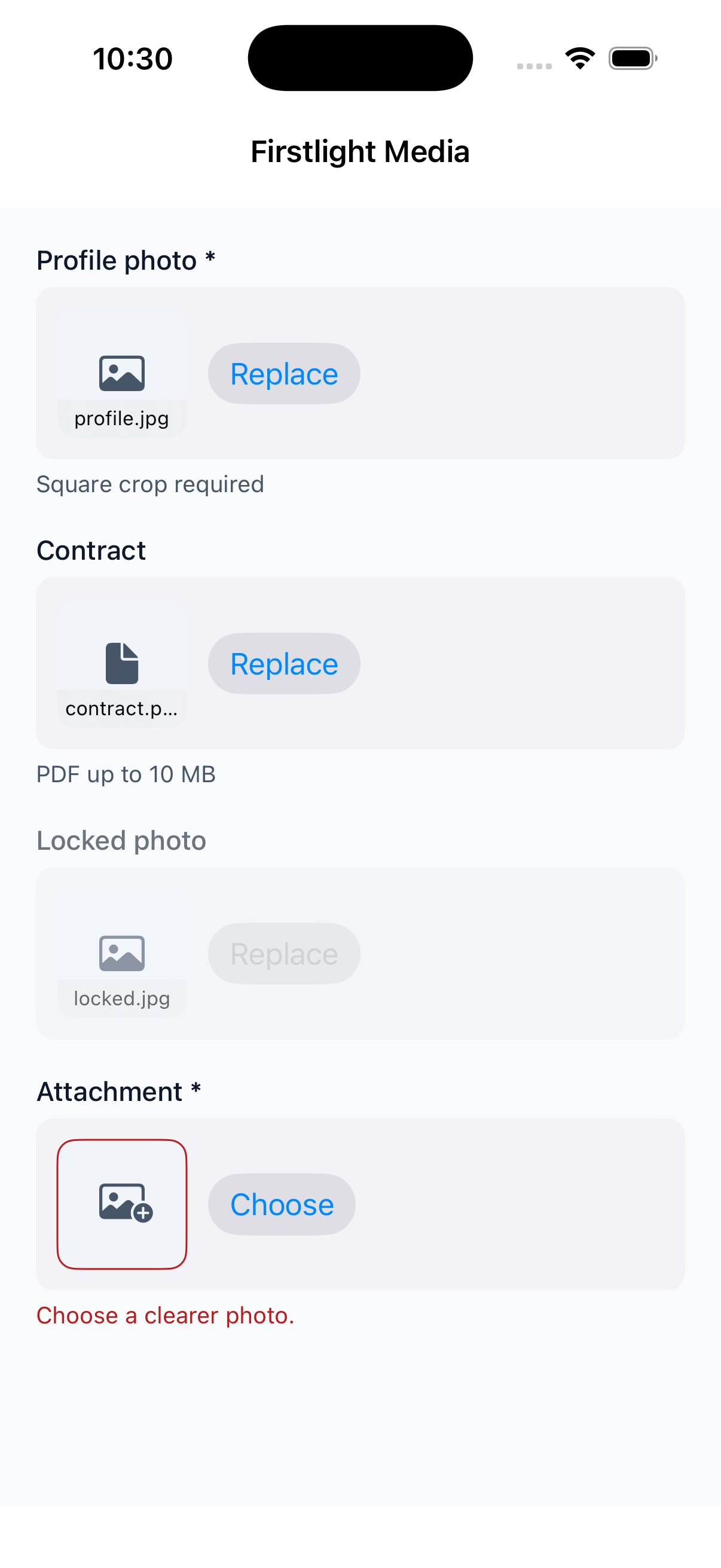 Media on iOS in light mode