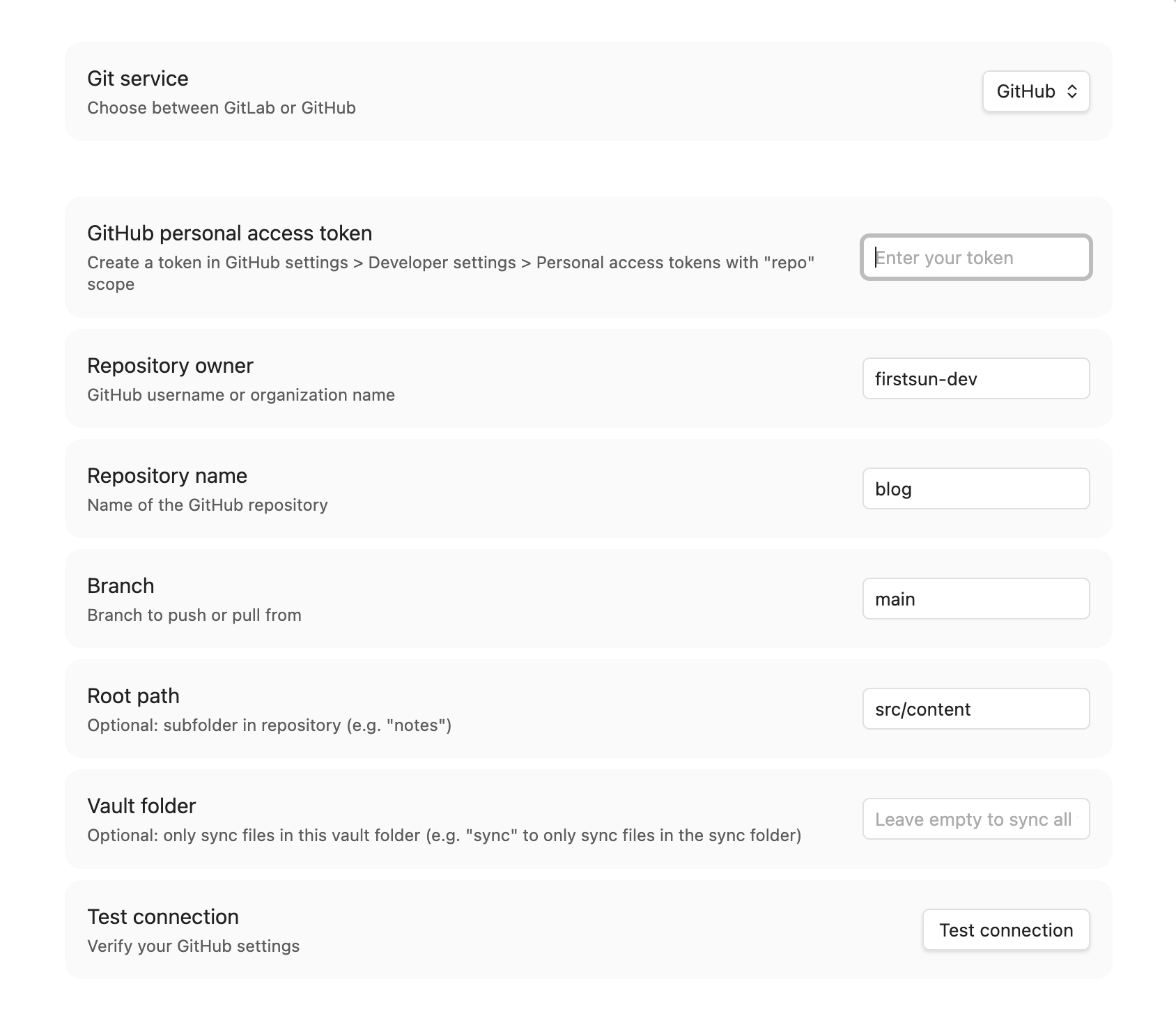 Plugin Settings