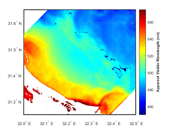 Apparent Visible Wavelength map
