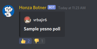 Yesno poll example