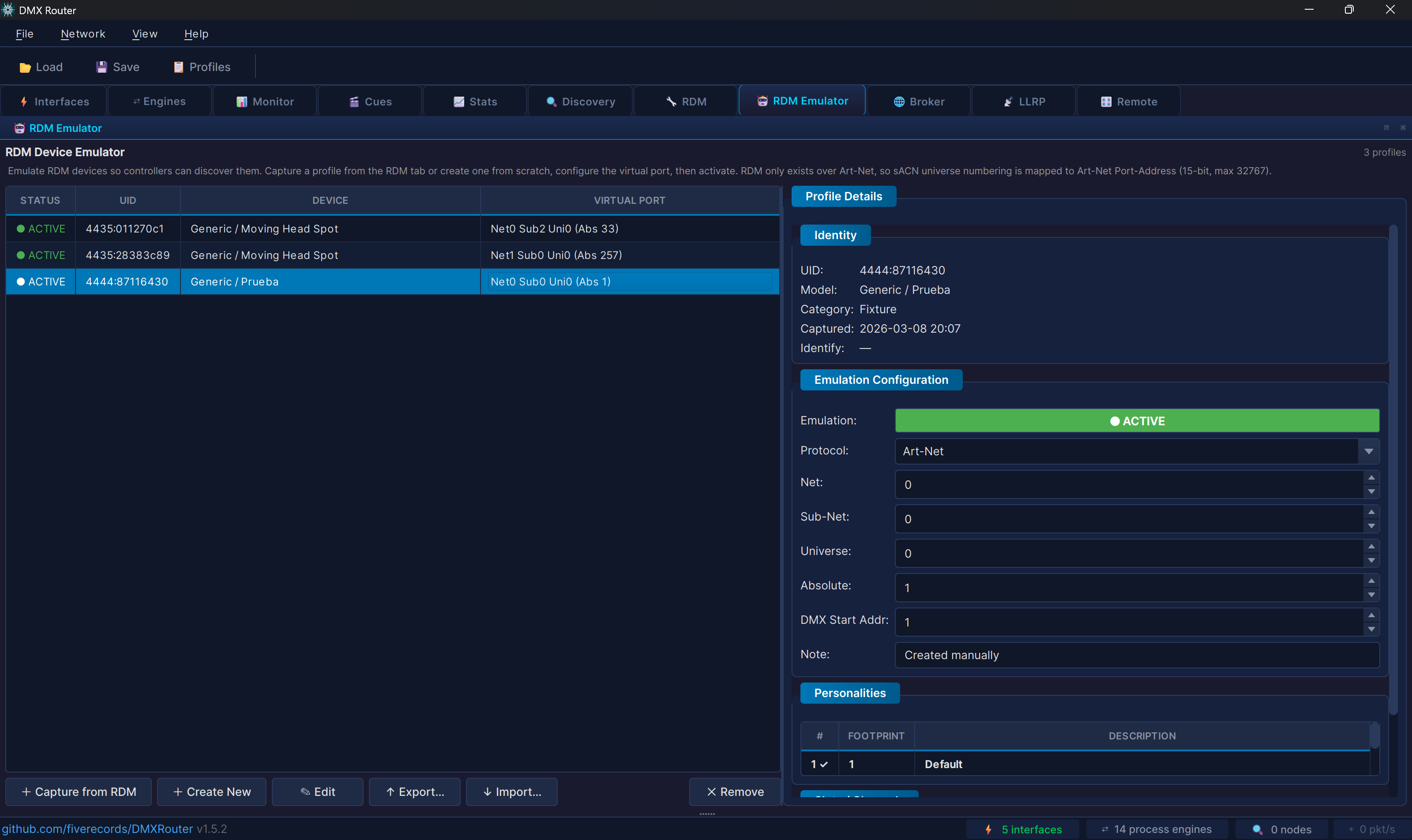 RDM Emulator
