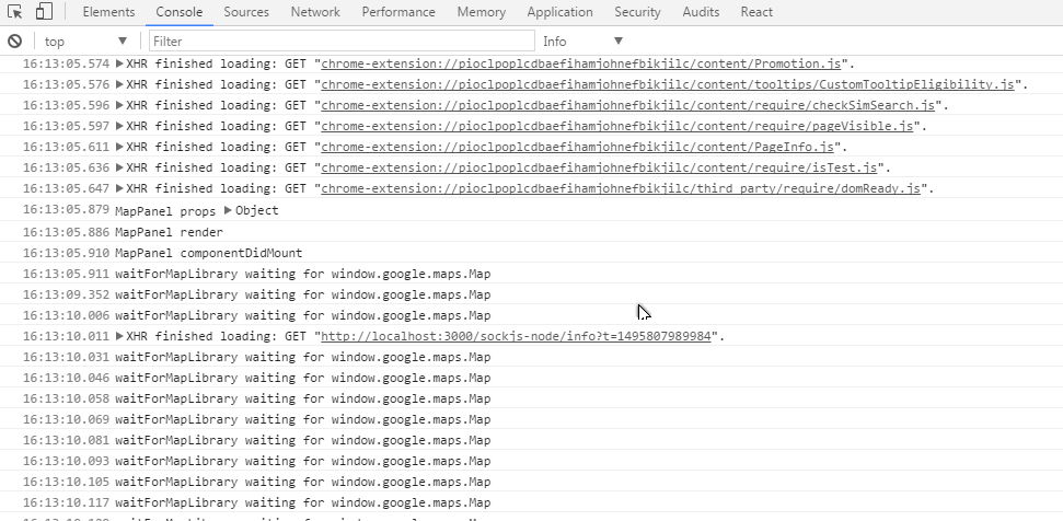 Google Map Library loading