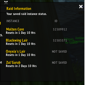 Raid Reset Tracker - - World of Warcraft - CurseForge