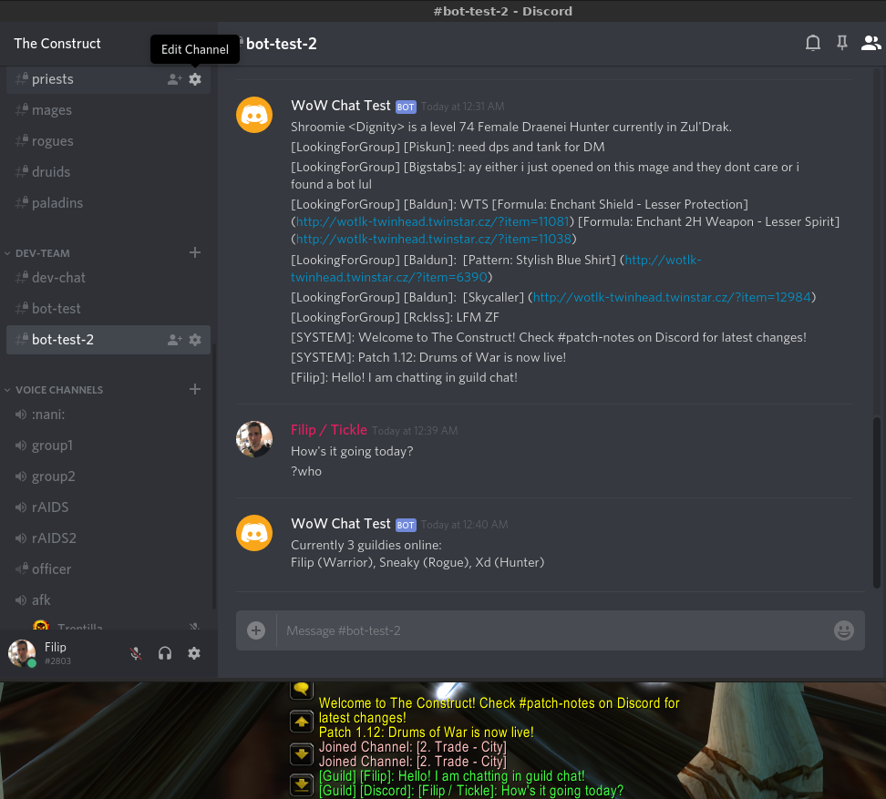 GitHub fjaros/wowchat: WoWChat is a clientless Discord integration