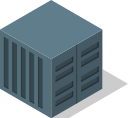 Container blue gray (dark)