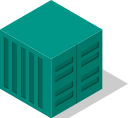 Container teal (dark)