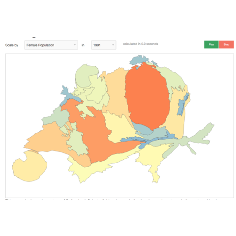 Swiss cartogram