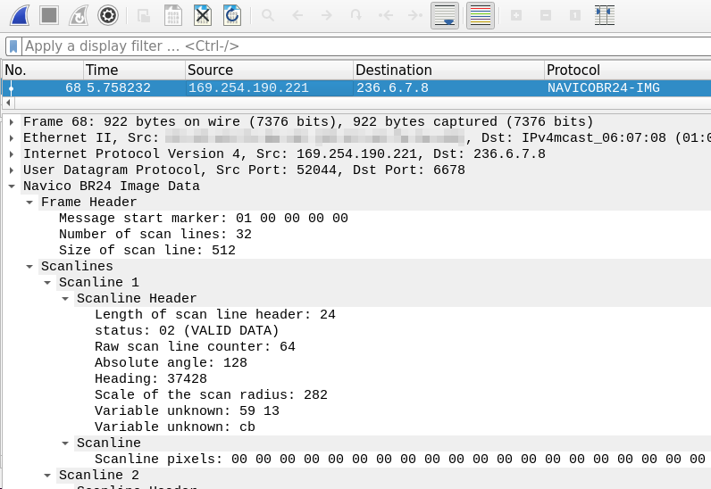 screenshot of the BR24 dissector