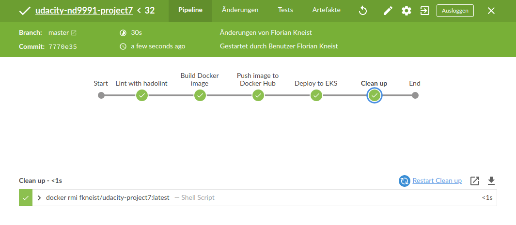 Jenkins: stage linting fixed