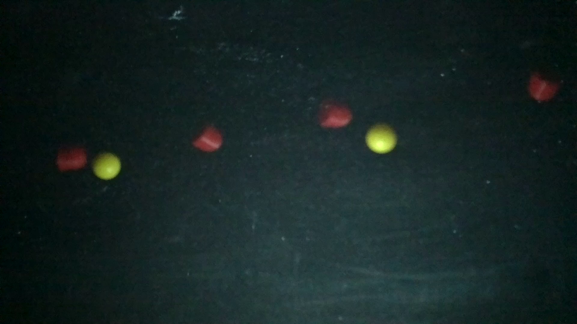 three pellets inflight