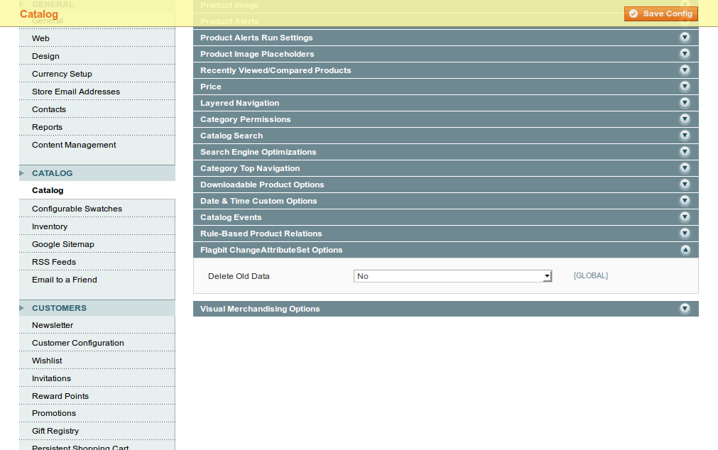 Configuration Catalog