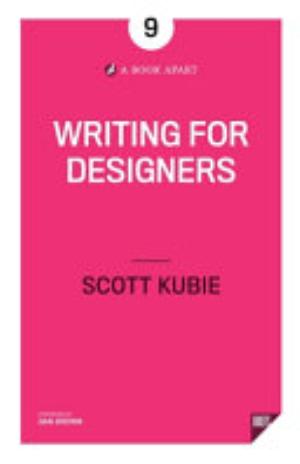 Book Cover for Writing for Designers