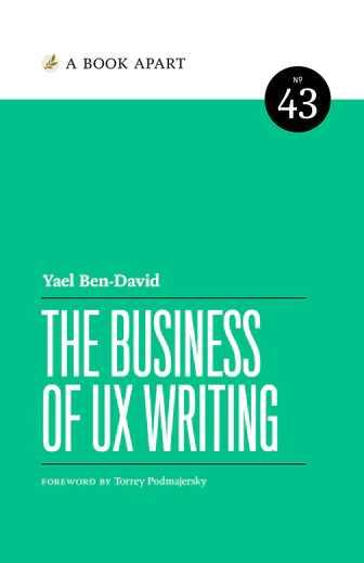 Book Cover for The Business of UX Writing