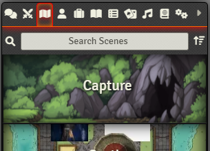 Player View of Scenes Tab