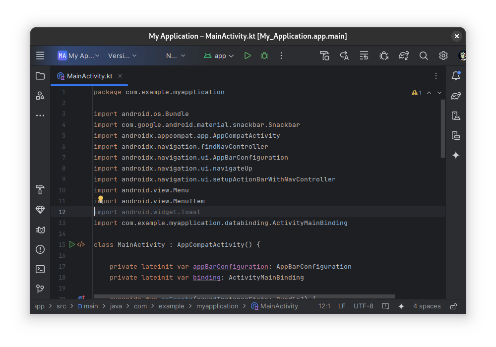 The results of a lint inspection in Android Studio