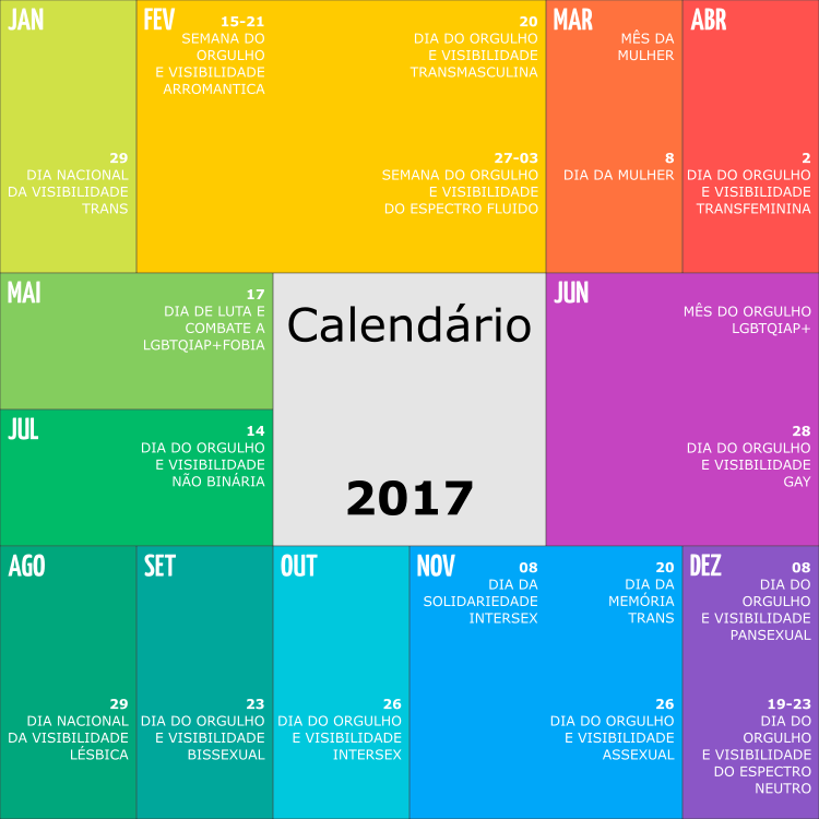 LGBTQIAP+ Calendar