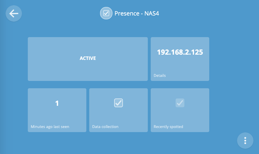 A screenshot of a presence detection thing2