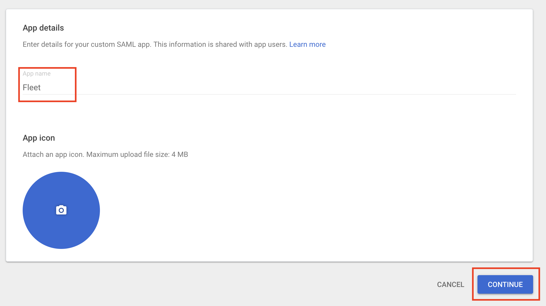Adding a new app to Google workspace admin dashboard 
