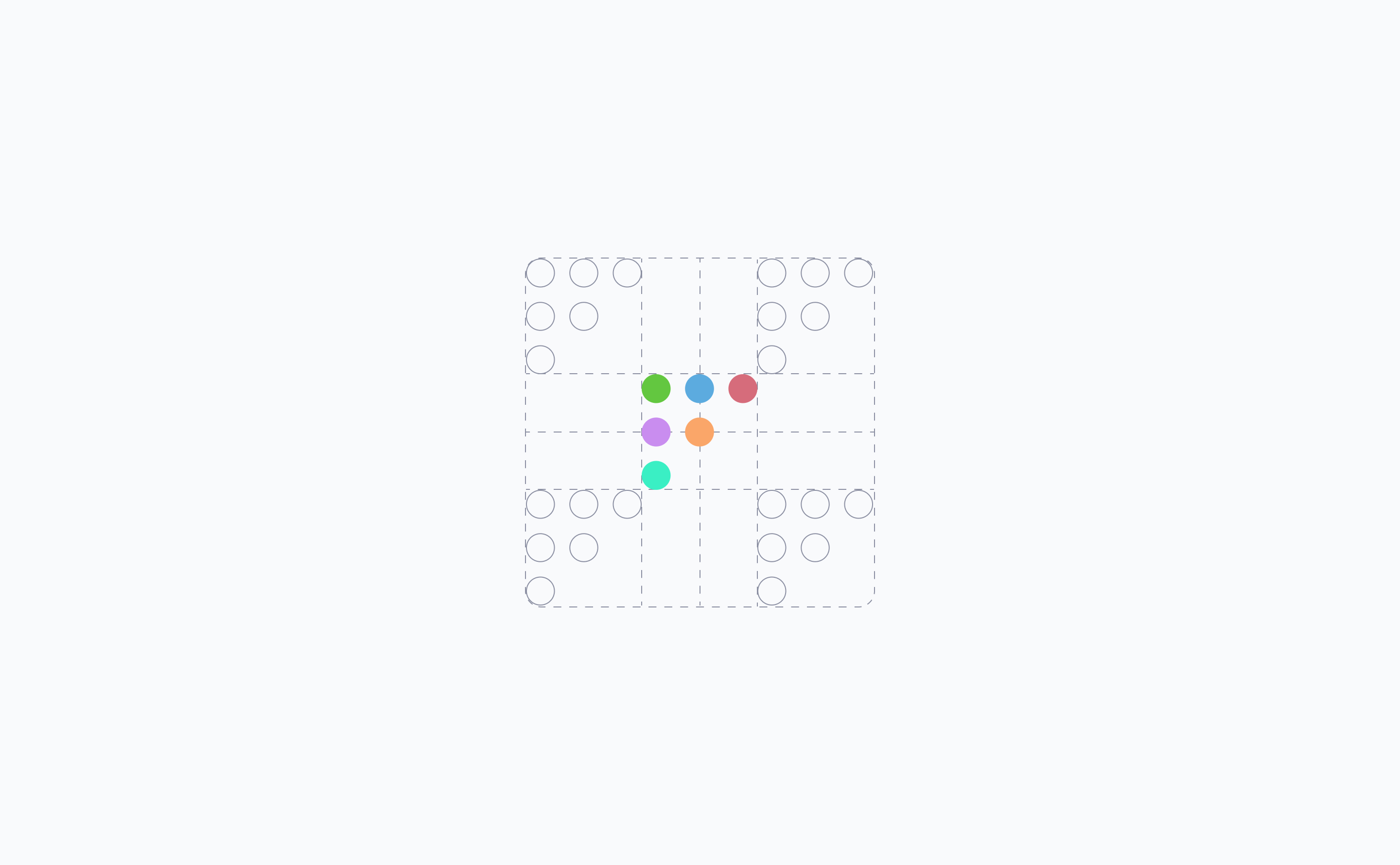 Logo dots clear space