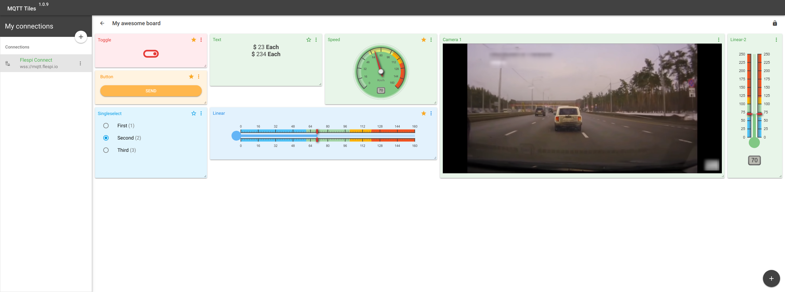 MQTTTiles Screenshot